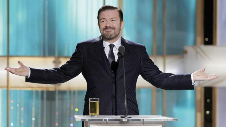 Smugness reaps its own awards - Ricky Gervais in action at the 2011 Golden Globes