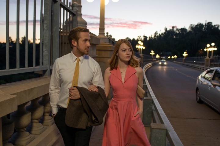 Ryan Gosling and Emma Stone strut their stuff in La La Land (2016). Image courtesy of Lionsgate.