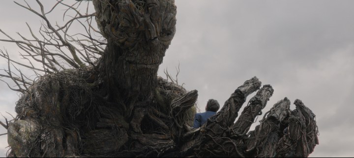 That's Entertainment. Liam Neeson provides the voice of the monster who calls.