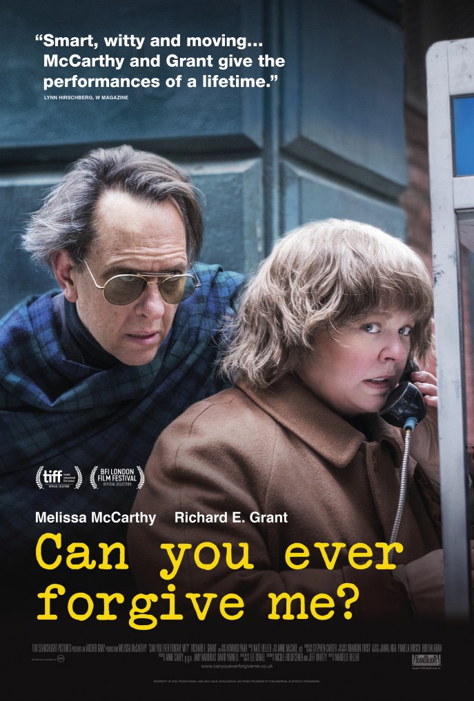 image poster can you ever forgive me mccarthy grant