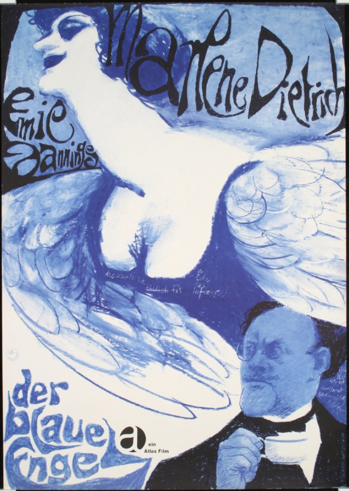 image poster blue angel dietrich jannings 1961
