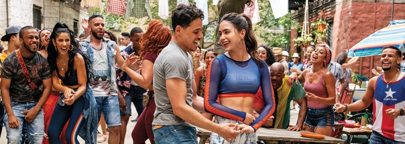 In the Heights (2021) Anthony Ramos and Melissa Barrera