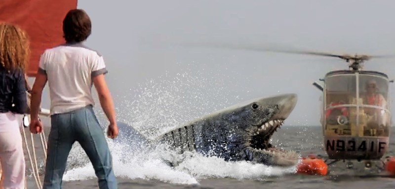 Jaws 2 helicopter scene